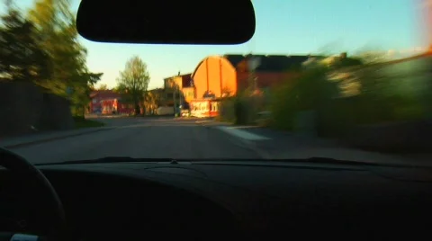 Drive towards saab Stock Footage 373259