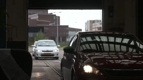 Drive True Test Facilities for COVID-19 or CORONA in The Netherlands Stock Footage 142757755