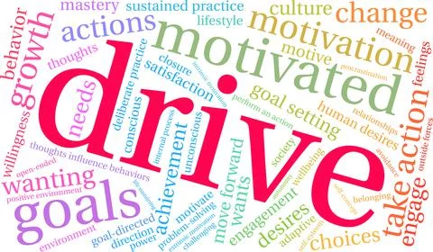 Drive Word Cloud Illustrazione stock