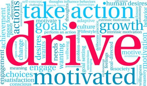 Drive Word Cloud Ilustração Stock