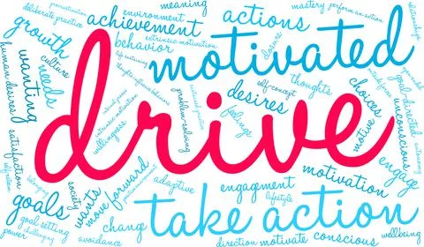 Drive Word Cloud 스톡 일러스트