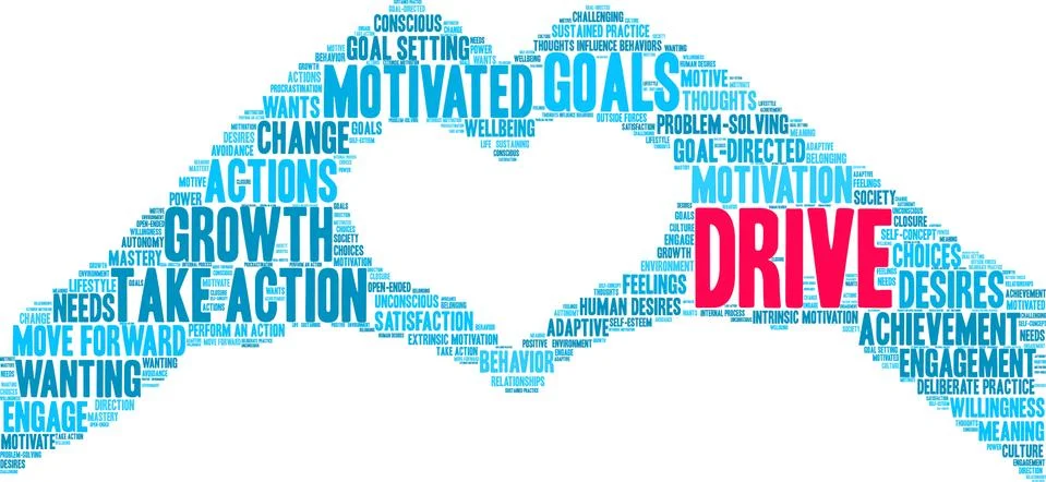 Drive Word Cloud Stock Illustration