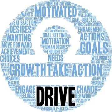 Drive Word Cloud Illustrazione stock