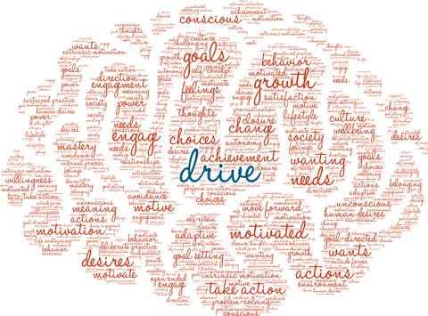 Drive Word Cloud Stock Illustration