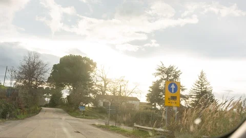 Drivelapse in the Italian landscape Stock Footage 102237339