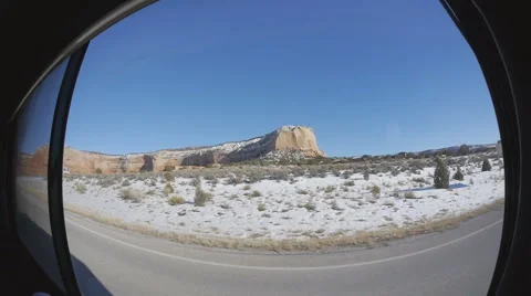 Driven motor home window view Stock Footage 47579533