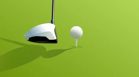Driver and ball Stock Illustration