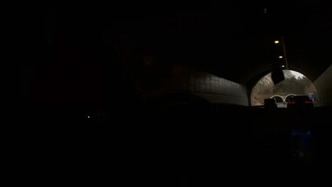 Driver and Tunnel 01 Stock Footage 127114756