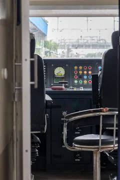 Driver cabin Control Panel of High-Speed Train from Flat Angle During Daytime Stock Photos