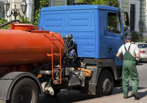 The driver, car. Stock Photos