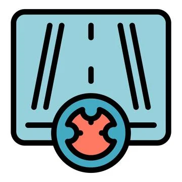 Driver console icon vector flat Stock Illustration