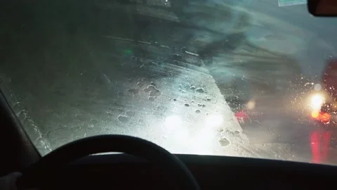 Driver in an emergency. the driver is trying to cope with the controls in the Vídeo Stock 160048961