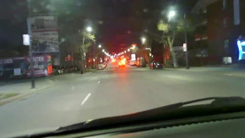 Driver following fire chief heading to fire building Stock Footage 139664400