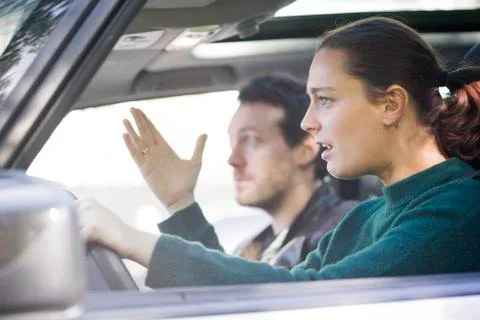 Driver frustrated by traffic Stock Photos