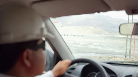 Driver in hard hat Stock Footage 77047632