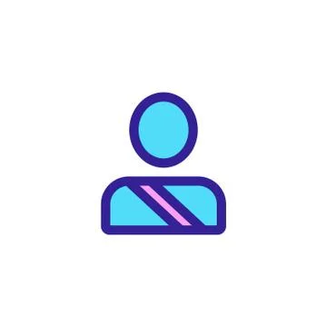 Driver icon vector. Isolated contour symbol illustration Stock Illustration