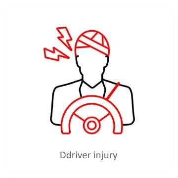 Driver Injury Stock Illustration