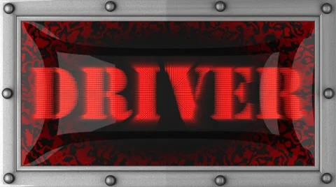 Driver on led Stock Footage 8702418