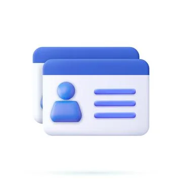 Driver license, id card, Stock Illustration
