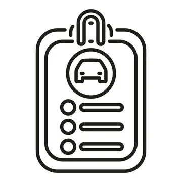 Driver license or personal identification document icon Illustration