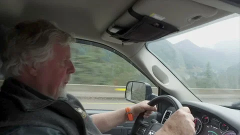 Driver, male, driving pickup on freeway, 4k Stock-Footage 167188679