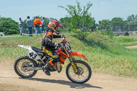 Driver of motorcycle Stock Photos