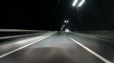 Driver POV hyperlapse variation through the city lights of Tokyo. Stock Footage 61511830