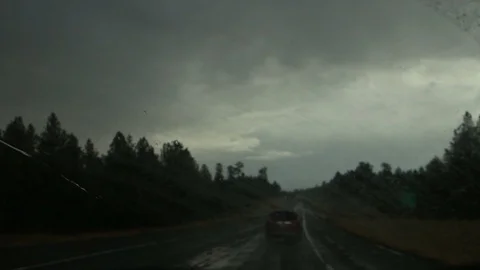 Driver POV Rain  Video stock 97365853