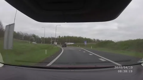 Driver Pulled Over After Speeding Through Red Light, Etten-Leur, Netherlands - 1 Vídeos de archivo 306884180