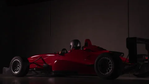 Driver in the race car Stock Footage 264408078