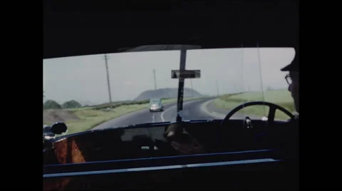 Driver in the Scottish Highlands Video stock 48234463