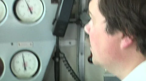 Driver of the train railway traffic.m2t Stock-Footage 6522753
