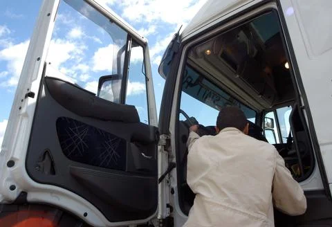 A driver of a truck Stock Photos