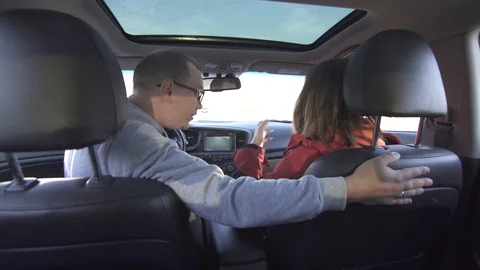 The driver was distracted and crashed Stock Footage 97278135
