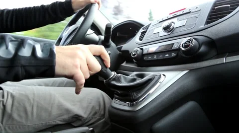 Driver at the wheel Stock Footage 32256609