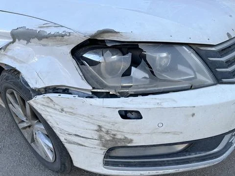 Driverless car accident Stock Photos