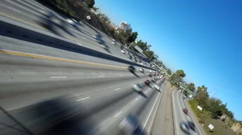 Drivers on Interstate-405 in L.A. Video stock 44682141