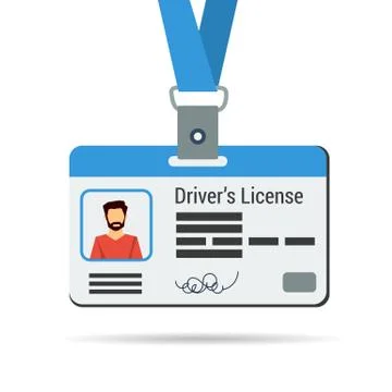 Driver's license icon isolated Stock Illustration