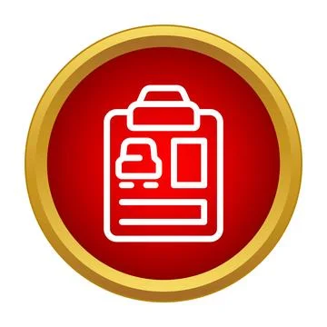 Driver's license identifying vehicle owner icon Stock Illustration