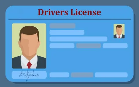 Drivers License Stock Illustration