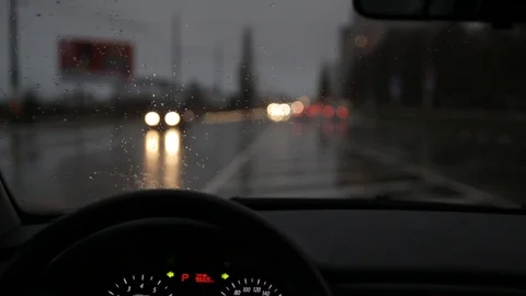 Driver's point of view Stock Footage 104220479