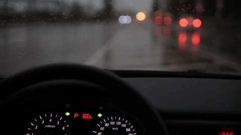 Driver's point of view Stock Footage 104220480