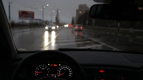 Driver's point of view Stock Footage 104220530