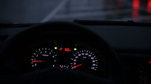 Driver's point of view Stock Footage 104221095