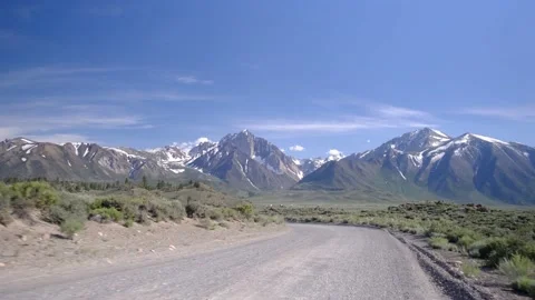 Driver's point of view view road without vehicles with lines empty Stock Footage 232158622