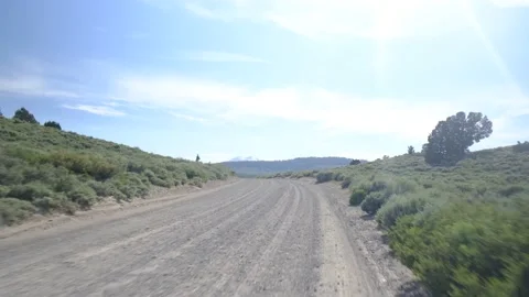 Driver's point of view view road without vehicles with lines empty Stock Footage 232168041
