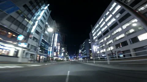 Driver's POV through the bright neons in the Toranomon Vídeos de archivo 61507099