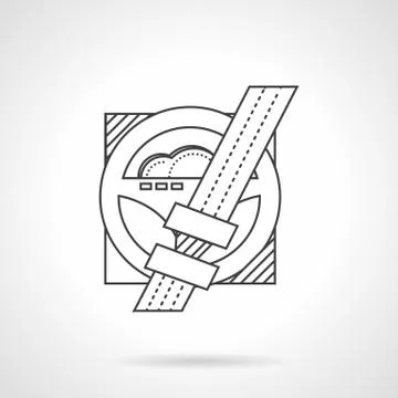 Drivers rule line vector icon Stock Illustration
