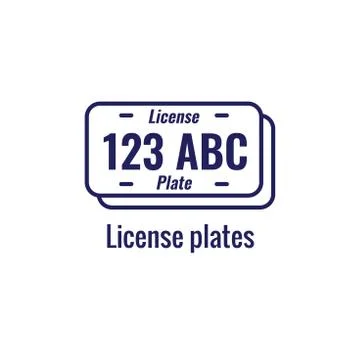 Drivers Test and License Icon Set and Web Header Banner Stock Illustration