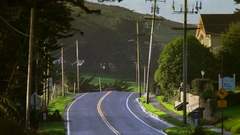 Drivers view of a country road. Stock Footage 88373933